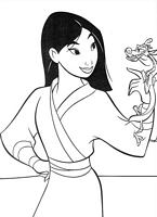 kolorowanki Mulan Disney numer 23
